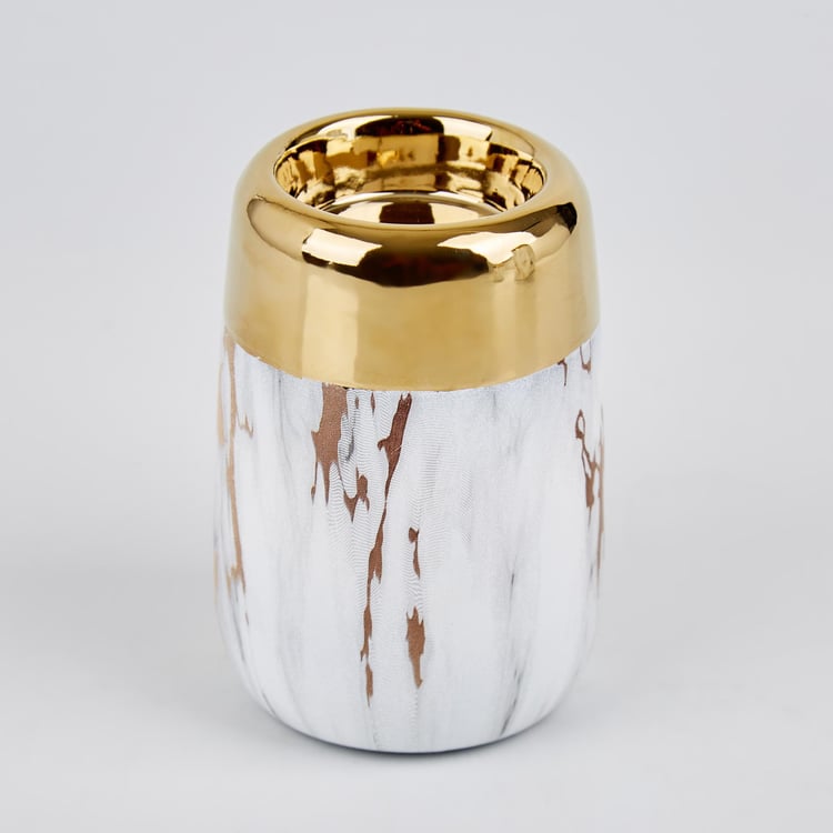 Krater Ceramic Vase and T-Light Holders