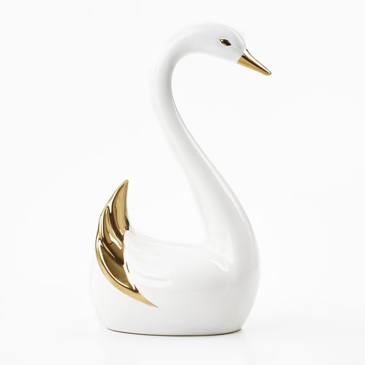 Magnus Set of 2 Porcelain Swan Figurines