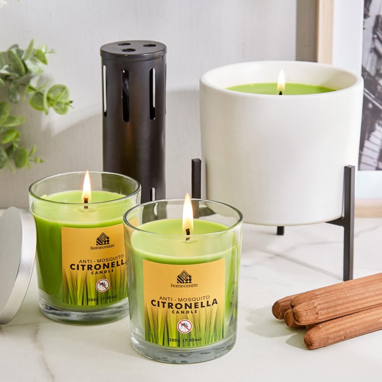 Enchanted Citronella Scented Jar Candle