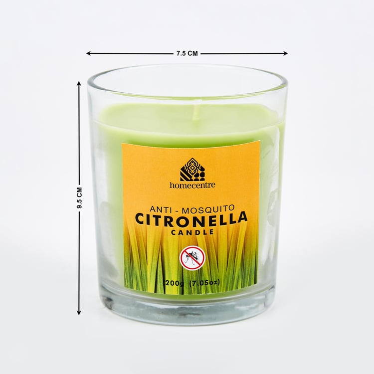 Enchanted Citronella Scented Jar Candle