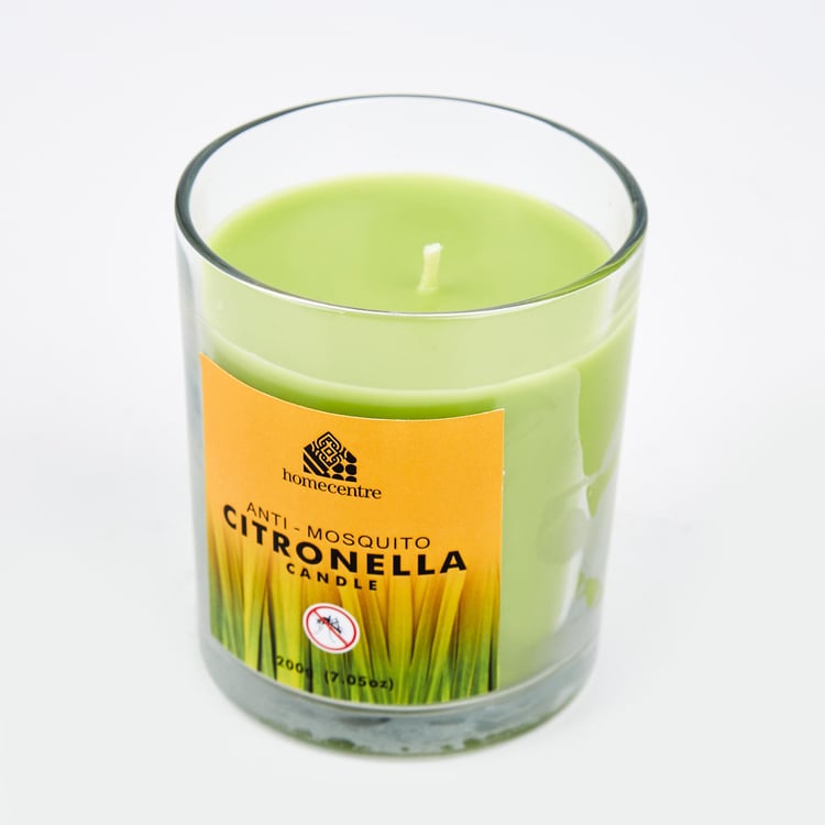 Enchanted Citronella Scented Jar Candle