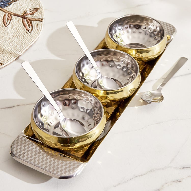 Shale Primo 7Pcs Stainless Steel Serving Bowl Set - 300ml