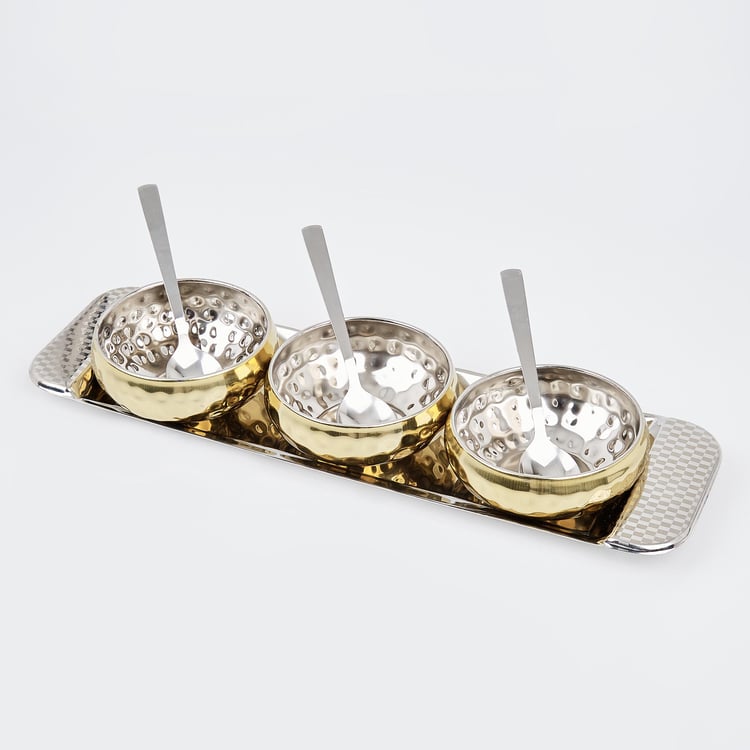 Shale Primo 7Pcs Stainless Steel Serving Bowl Set - 300ml