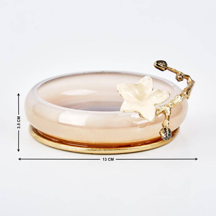 Panama Bloom Glass Soap Dish