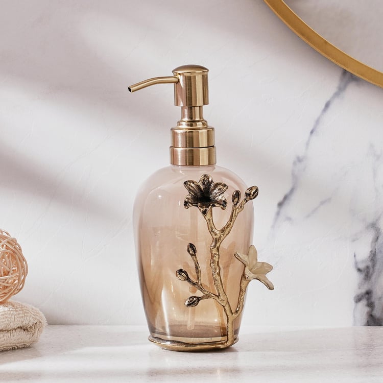 Panama Bloom Glass Soap Dispenser - 450ml