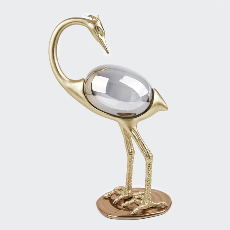 Eternity Vivere Metal & Glass Heron Figurine
