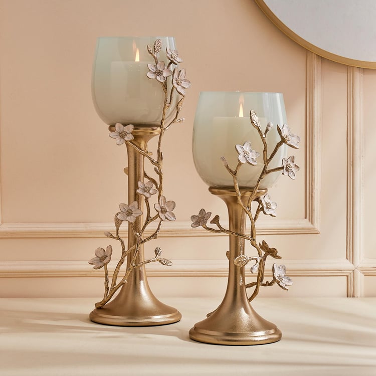 Eternity Vivere Glass Floral Candle Holder