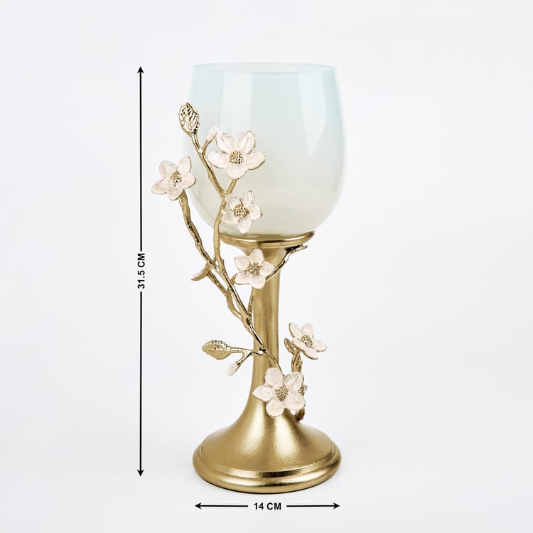 Eternity Vivere Glass Floral Candle Holder