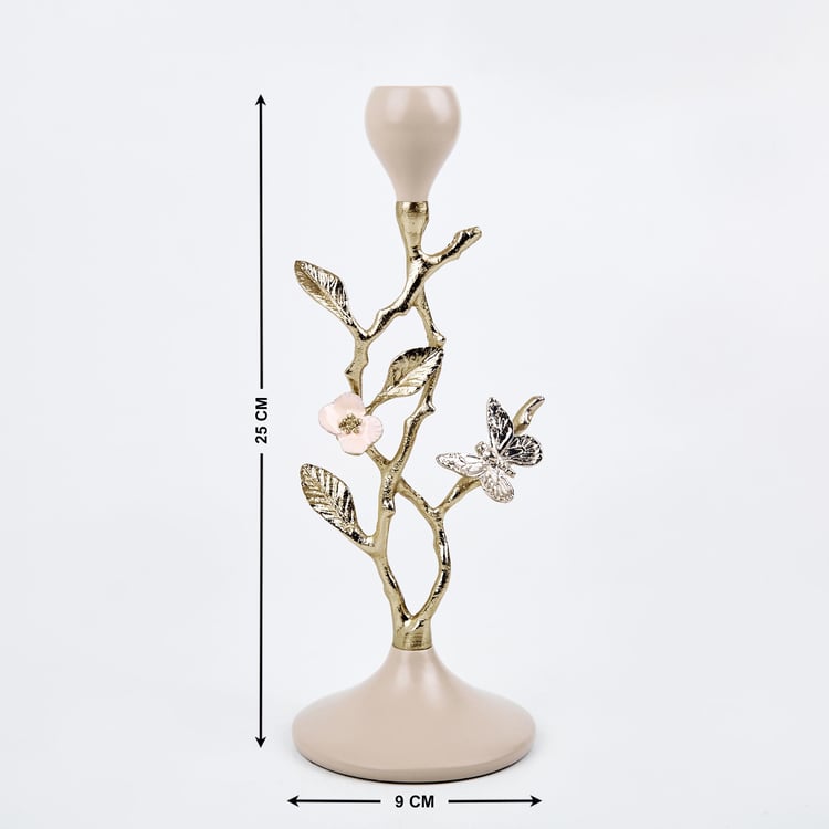 Eternity Vivere Brass Taper Candle Holder