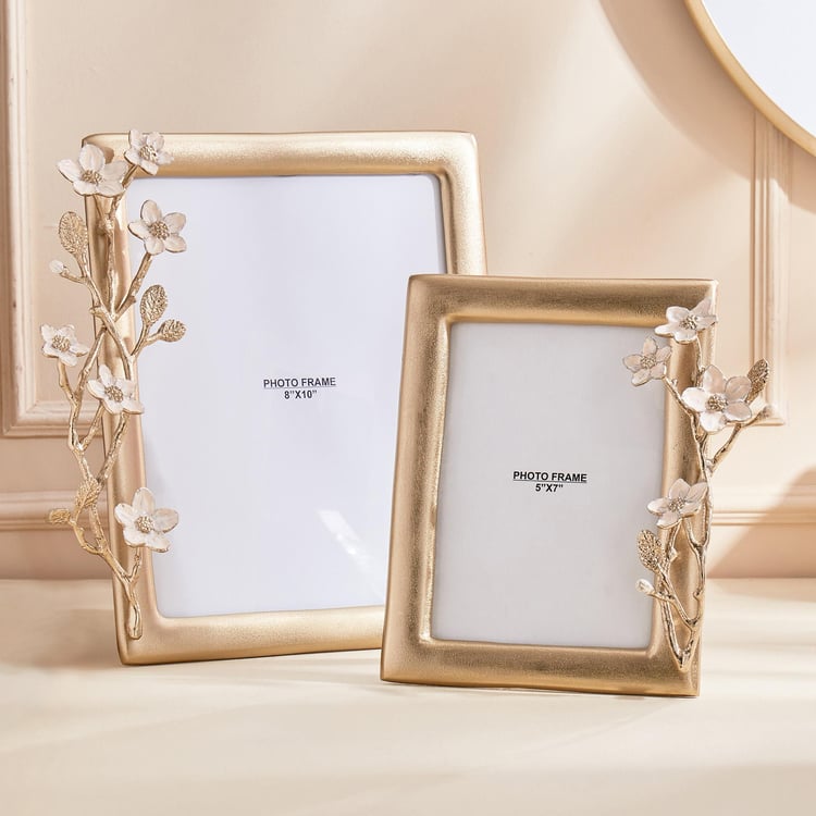 Eternity Vivere Aluminium Floral Photo Frame - 22x17cm