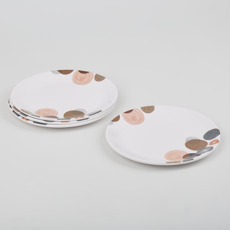 Corsica Azalea Set of 4 Melamine Printed Side Plates - 19cm