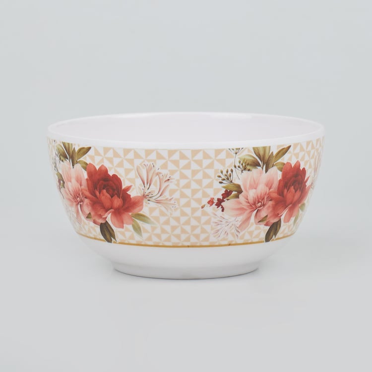 Corsica Azalea Set of 4 Melamine Printed Cereal Bowl - 750ml