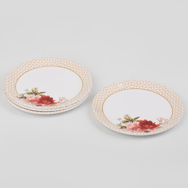 Corsica Azalea Set of 4 Melamine Side Plates - 19cm