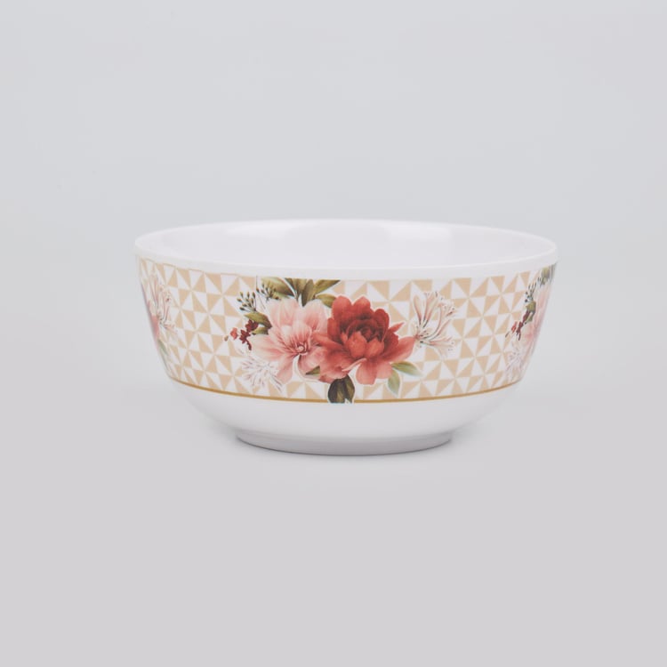 Corsica Azalea Set of 4 Melamine Printed Serving Bowl - 220ml