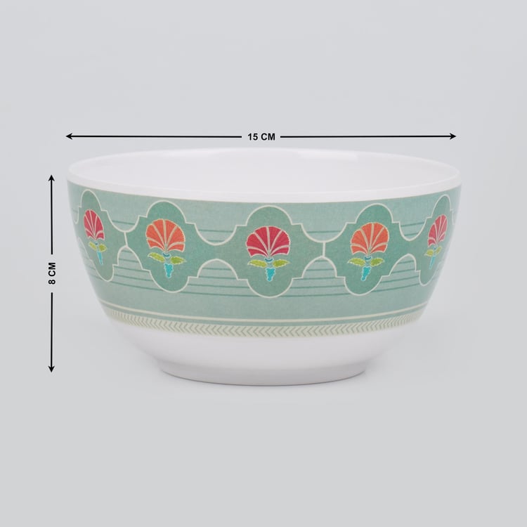 Corsica Azalea Set of 4 Melamine Printed Cereal Bowl - 750ml