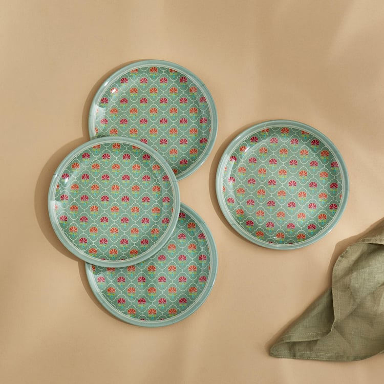 Corsica Azalea Set of 4 Melamine Side Plates - 19cm