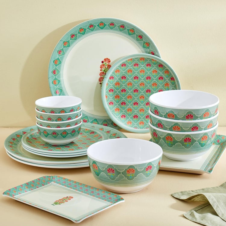 Corsica Azalea Set of 4 Melamine Side Plates - 19cm