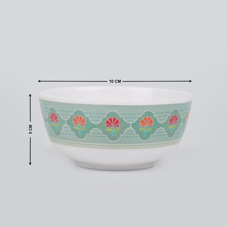 Corsica Azalea Set of 4 Melamine Printed Serving Bowl - 220ml