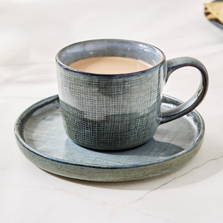 Cerradura Stoneware Cup and Saucer - 190ml