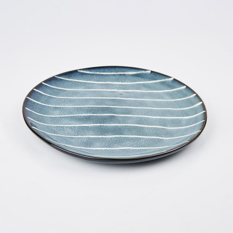 Cerradura Stoneware Striped Side Plate - 20cm