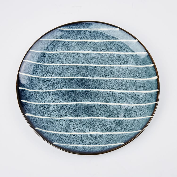 Cerradura Stoneware Striped Side Plate - 20cm