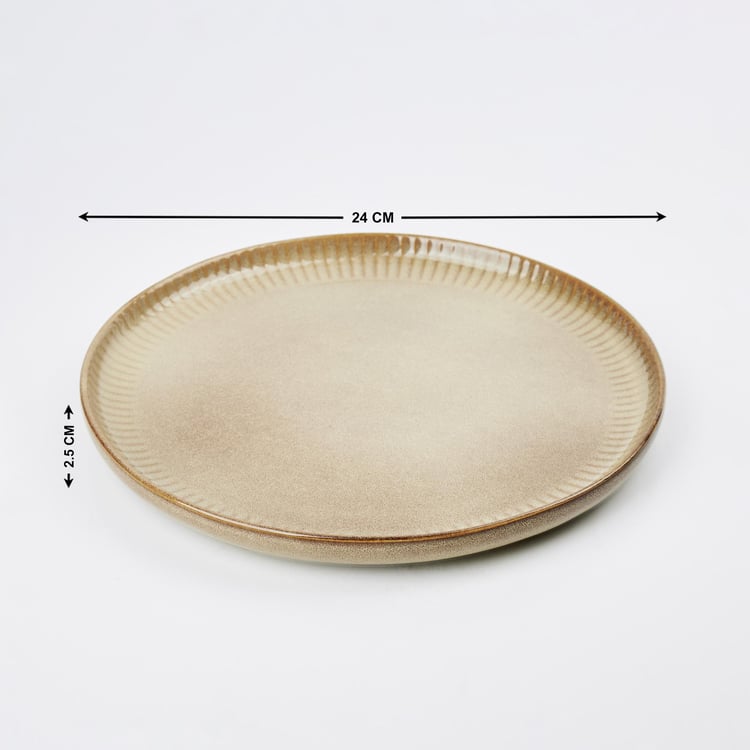 Cerradura Sombre Stoneware Dinner Plate - 24cm