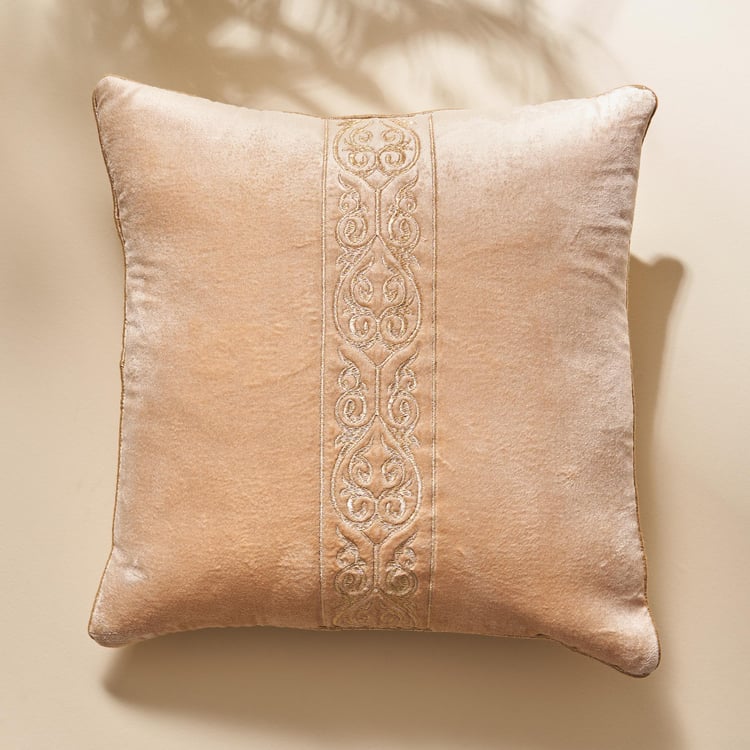 Vellum Embroidered Cushion Cover - 40x40cm