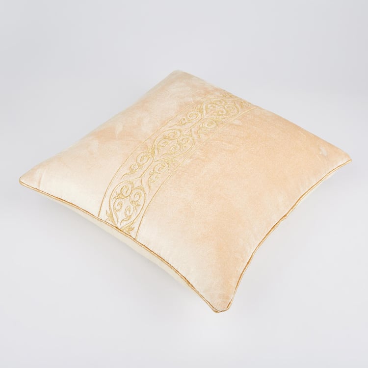Vellum Embroidered Cushion Cover - 40x40cm