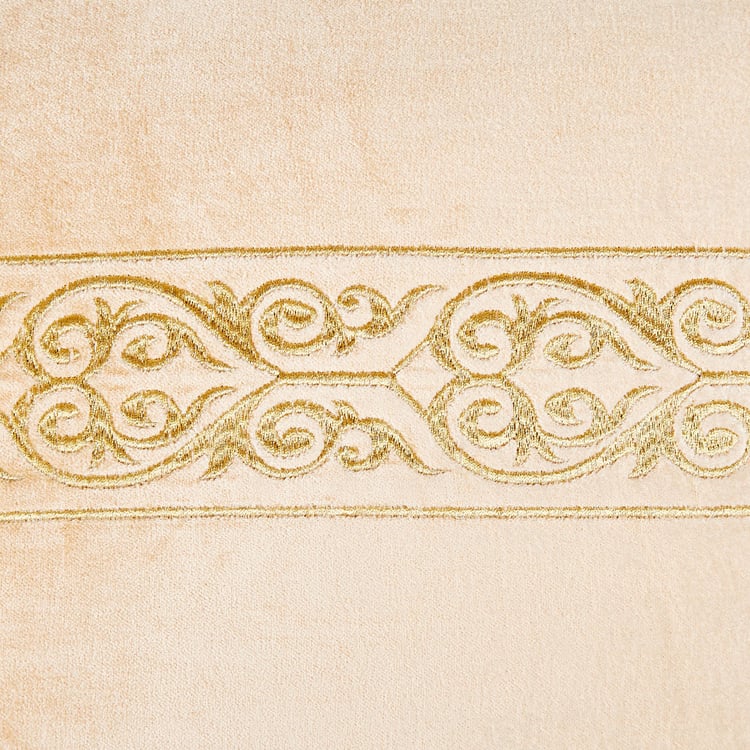 Vellum Embroidered Cushion Cover - 40x40cm