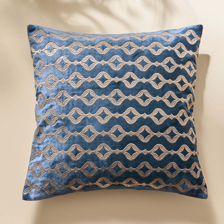 Vellum Embroidered Cushion Cover - 40x40cm