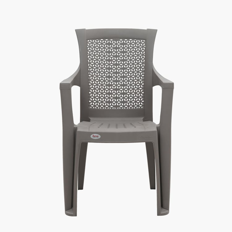 Helios Cathy Polypropylene Outdoor Chair - Brown