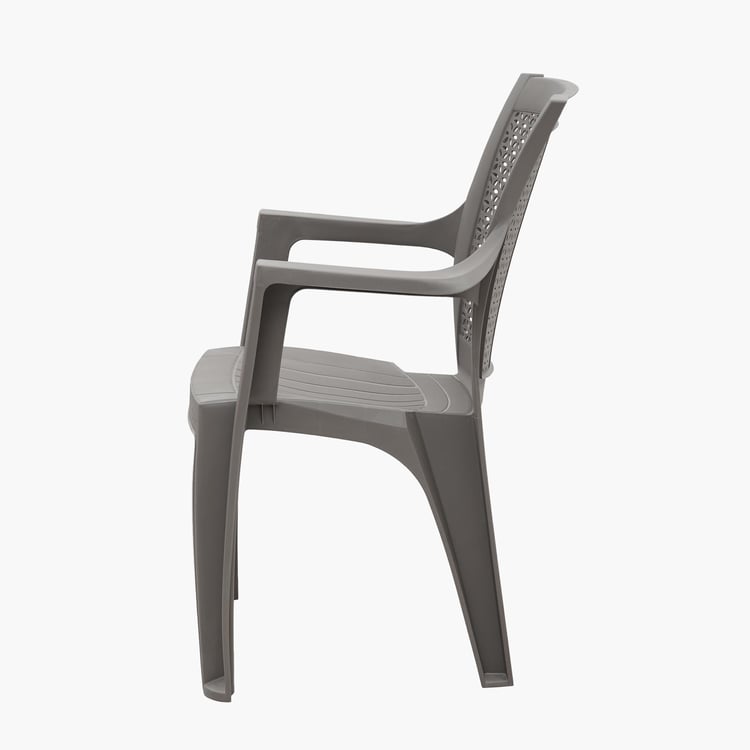 Helios Cathy Polypropylene Outdoor Chair - Brown