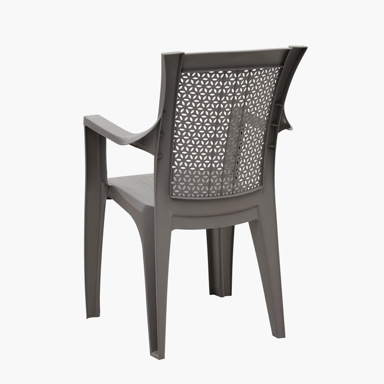 Helios Cathy Polypropylene Outdoor Chair - Brown