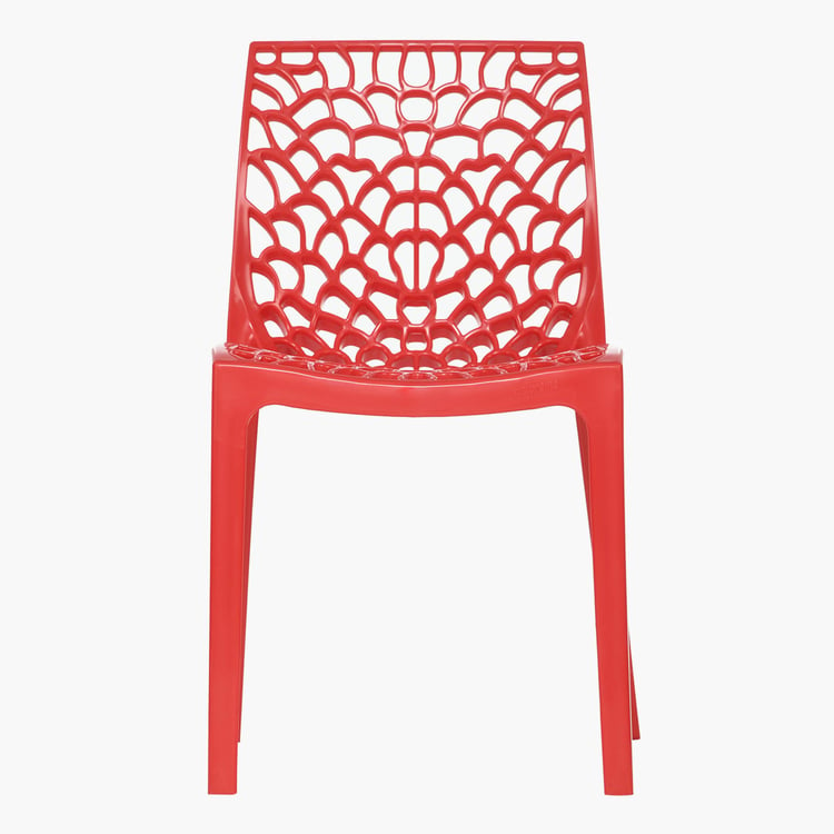 Helios Cesna Polypropylene Outdoor Chair - Red