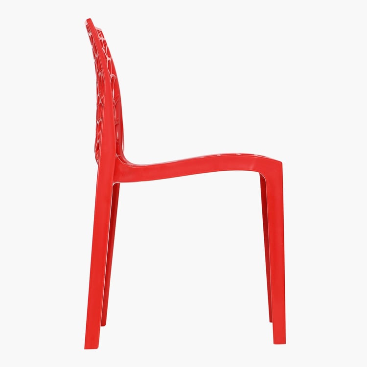 Helios Cesna Polypropylene Outdoor Chair - Red