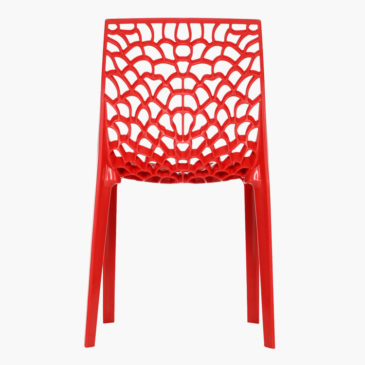 Helios Cesna Polypropylene Outdoor Chair - Red