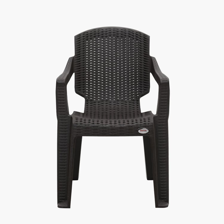 Helios Maisel Polypropylene Outdoor Chair - Brown