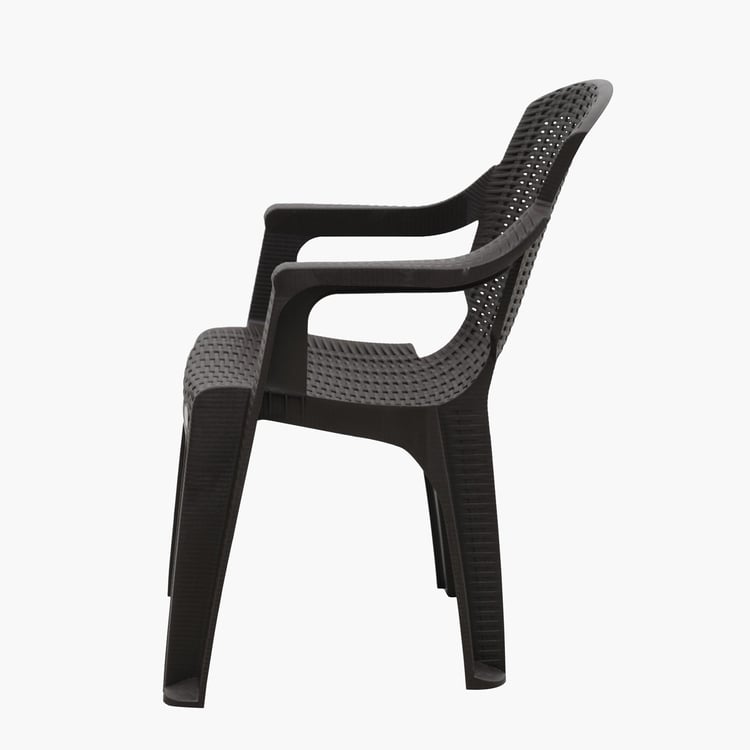 Helios Maisel Polypropylene Outdoor Chair - Brown