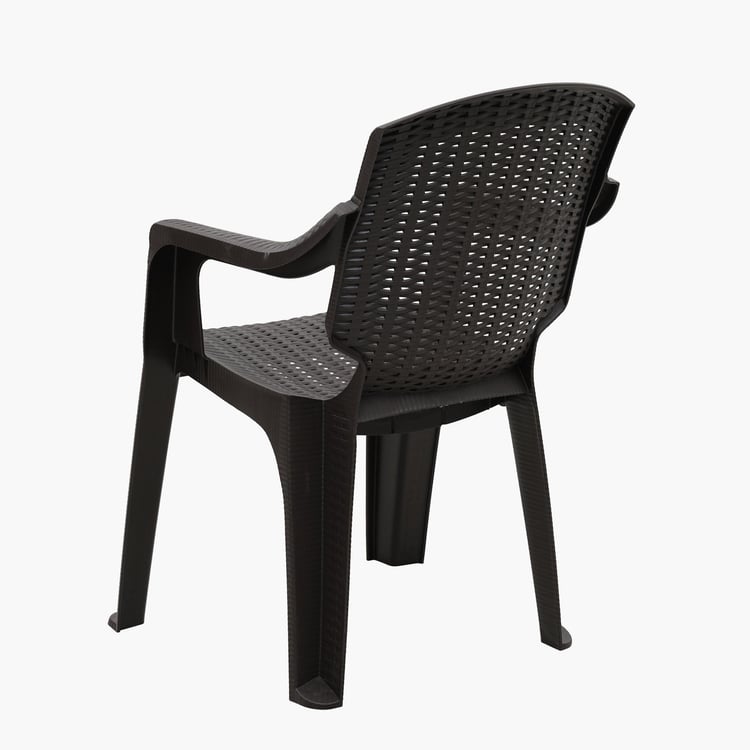 Helios Maisel Polypropylene Outdoor Chair - Brown