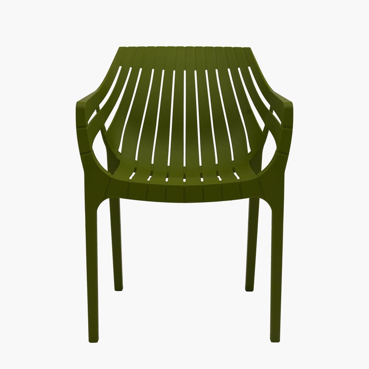 Helios Marvin Polypropylene Outdoor Chair - Green