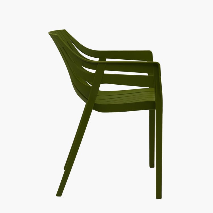 Helios Marvin Polypropylene Outdoor Chair - Green