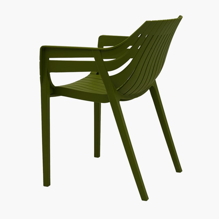 Helios Marvin Polypropylene Outdoor Chair - Green