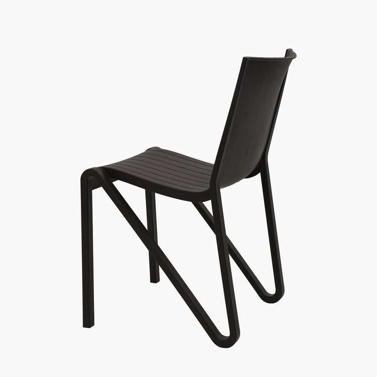 Helios Nelson Polypropylene Outdoor Chair - Brown