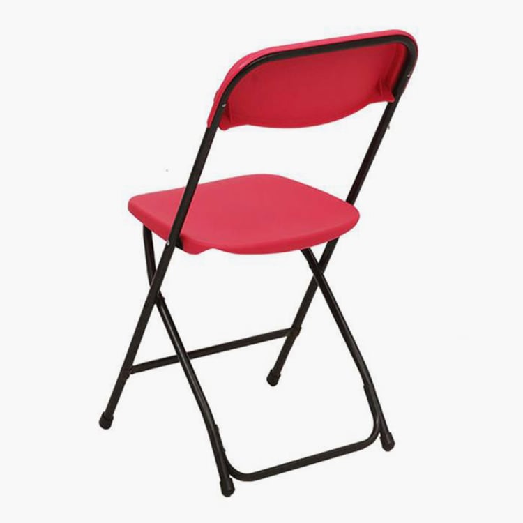 Helios Tessa Polypropylene Folding Chair - Red