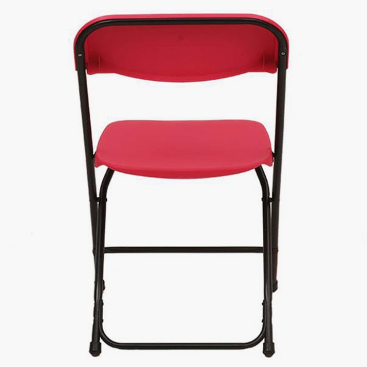 Helios Tessa Polypropylene Folding Chair - Red