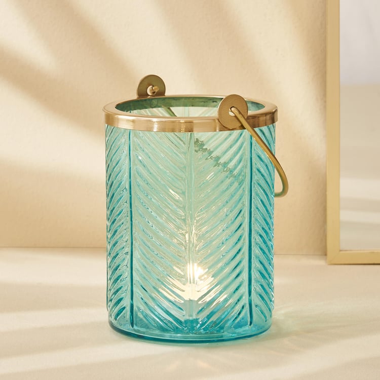 Brian Jacek Glass Embossed Hanging Lantern