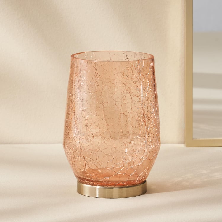 Brian Macia Glass Crackle Votive Holder