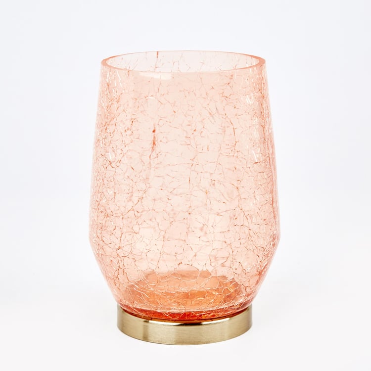 Brian Macia Glass Crackle Votive Holder