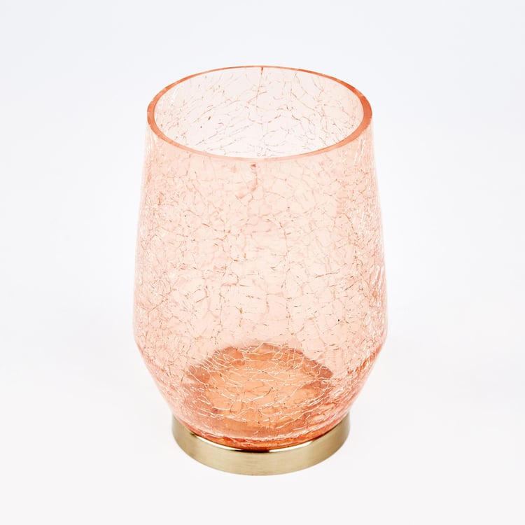 Brian Macia Glass Crackle Votive Holder