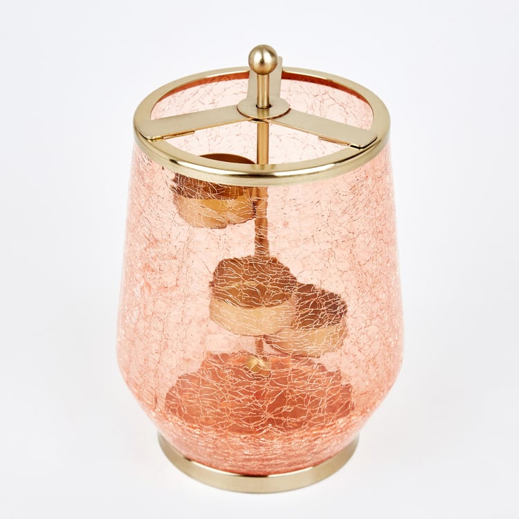 Brian Macia Glass Crackle T-Light Holder